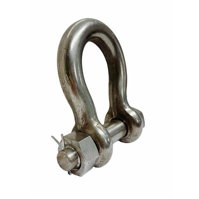 316 Stainless Steel Drop Forged 1" Mil-Spec Bolt Pin Anchor Shackle 10000Lb WLL