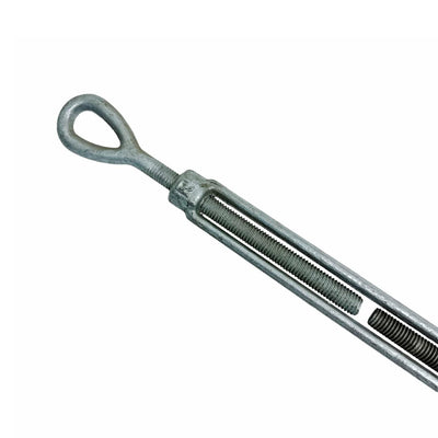 JAW EYE Turnbuckle Pulley 1/2" x 9"  Hot Dip Galvanized Drop Forged 2200 Lb-WLL