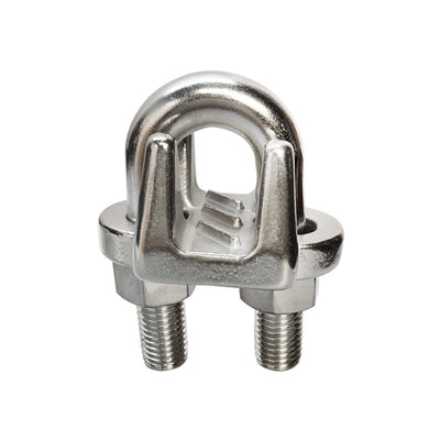 20 PCS 5/16" Heavy Duty Wire Clip Rope Clamp Stainless Steel Cable Rigging Marine