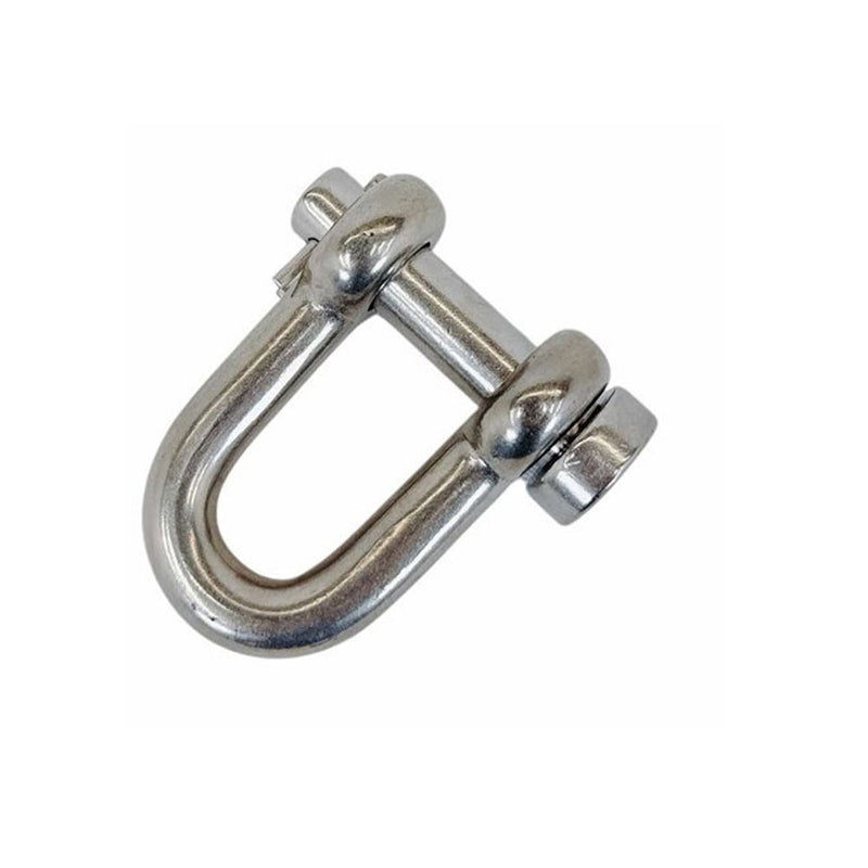 Mil-Spec Forged 7/16" Round Pin Chain Shackle 2,000 Lb WLL Stainless Steel T316