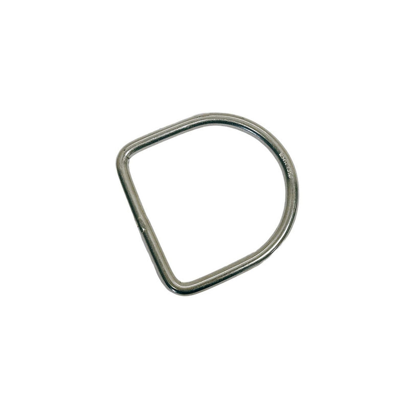 Marine Stainless Steel 3/16" D-Ring Welded,45mm Height 300 Lbs WLL Sailing 4 Pcs