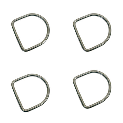 Marine Stainless Steel 3/16" D-Ring Welded,55mm Height 300 Lbs WLL Sailing 4 Pcs