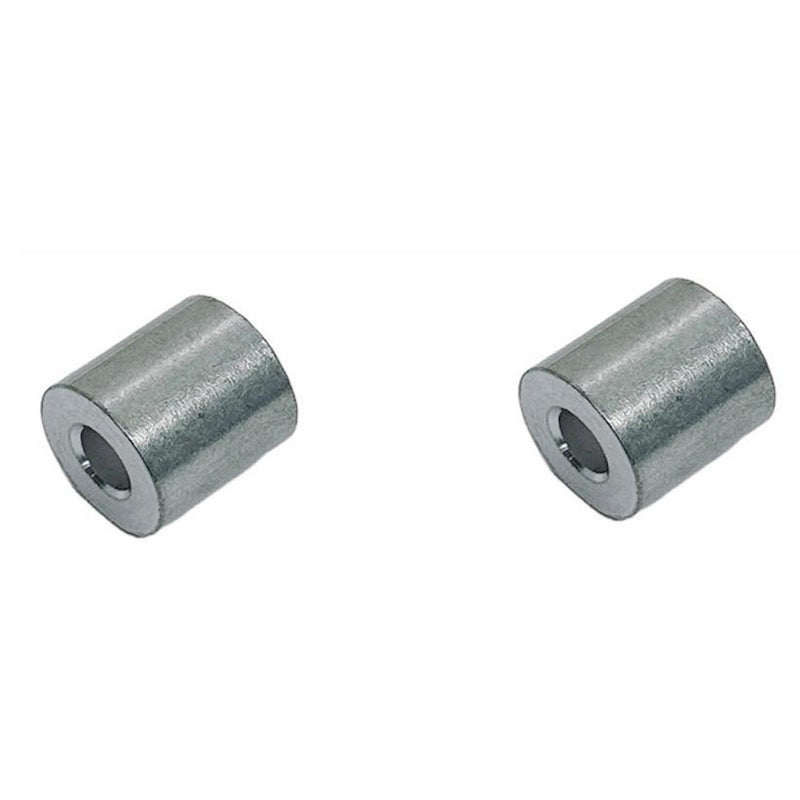 1/8" Wire Rope Aluminum Stop Loop Sleeve Round Crimps for Wire Crimping 2 Pcs