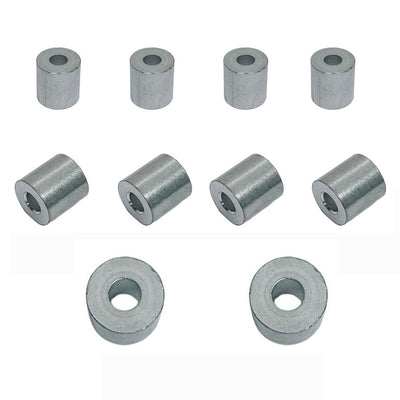 3/16" Wire Rope Aluminum Stop Loop Sleeve Round Crimps for Wire Crimping 10 Pcs