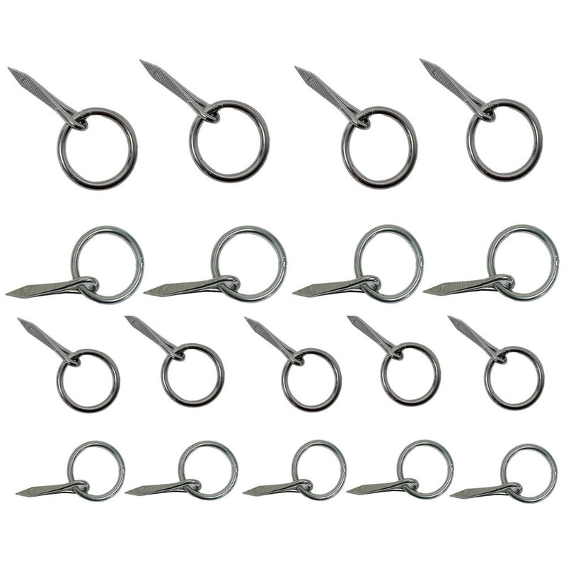 Marine 3/16" Ring Nail Link Connect Sailing Welded Ring,Stainless Steel 10 Pcs