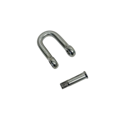 3/8" D Shackle Hex Sink Marine Grade Screw Pin 1700 Lb WLL Stainless Steel T316