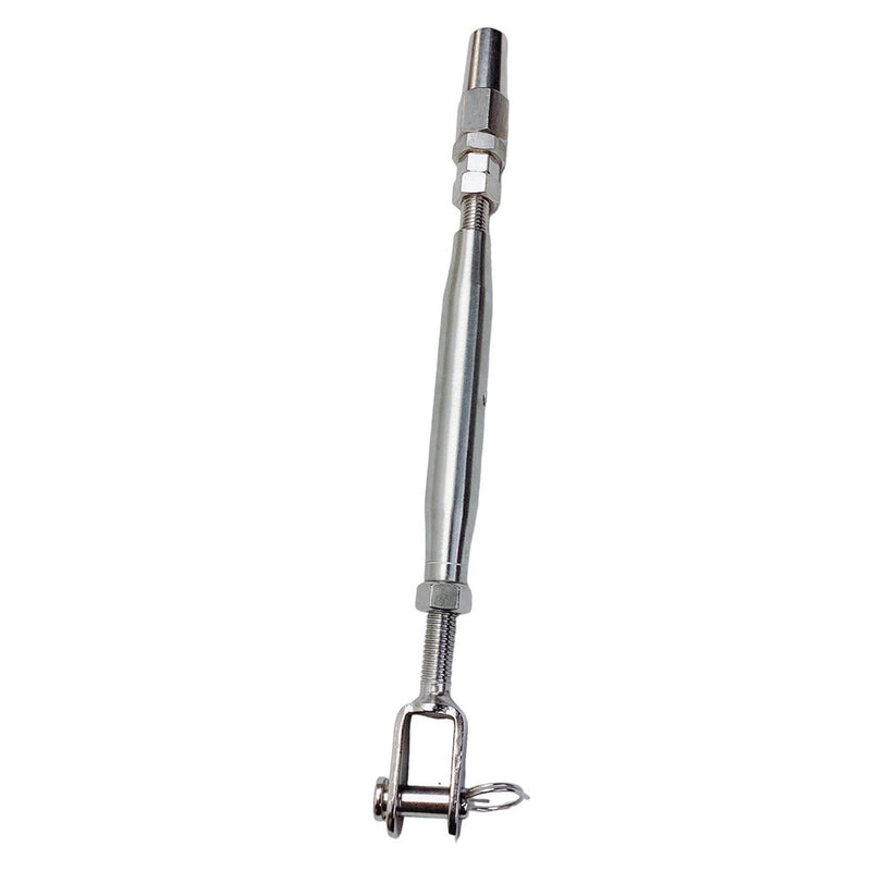 1/4" Cable Jaw Swageless Turnbuckle 1/2" Pipe Turnbuckle Stainless Steel T316