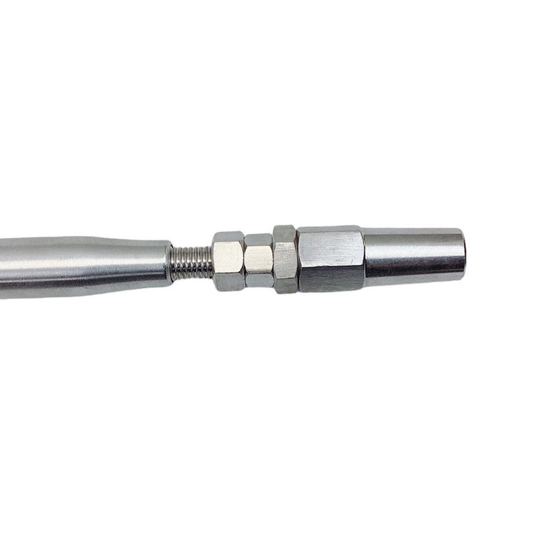 1/4" Cable Jaw Swageless Turnbuckle 1/2" Pipe Turnbuckle Stainless Steel T316