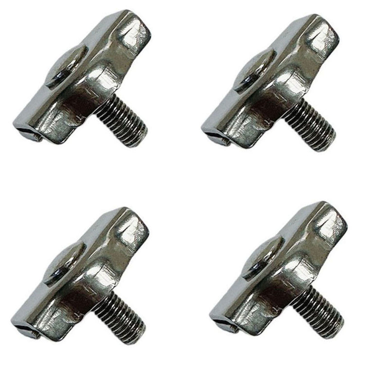 Simplex Single Bolt Wire Rope Clips,Stainless Steel for 3/8" Wire Cable 4 Pcs