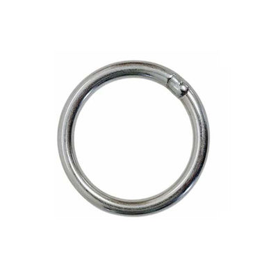 4 Pcs 400Lb WLL Mil Spec Stainless Steel Round Ring Link Connect 1/4" x 1-9/16"