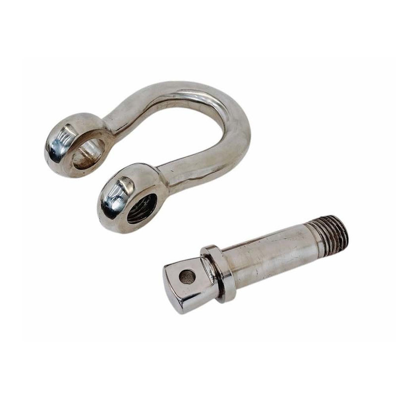 Stainless Steel T316 5/8" Screw Pin Anchor Shackle 4,000 Lbs WLL, Forged Loaded Rate