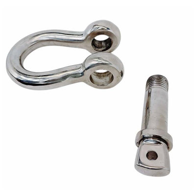 Stainless Steel T316 5/8" Screw Pin Anchor Shackle 4,000 Lbs WLL, Forged Loaded Rate