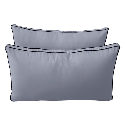 Model-2 FULL SIZE Bolster & Back Pillow Cushion Outdoor SLIP COVER ONLY