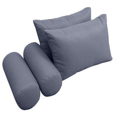 Model-2 FULL SIZE Bolster & Back Pillow Cushion Outdoor SLIP COVER ONLY