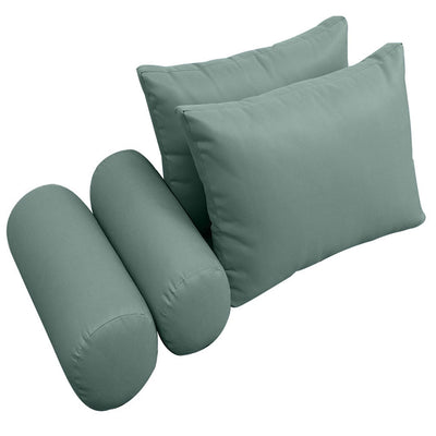 Model-2 FULL SIZE Bolster & Back Pillow Cushion Outdoor SLIP COVER ONLY