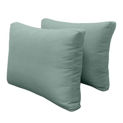 Model-2 FULL SIZE Bolster & Back Pillow Cushion Outdoor SLIP COVER ONLY