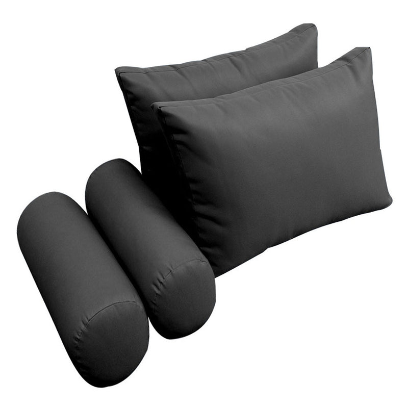 Model-2 FULL SIZE Bolster & Back Pillow Cushion Outdoor SLIP COVER ONLY