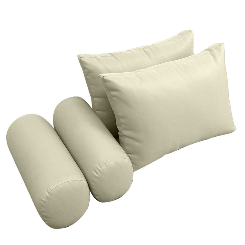 Model-2 FULL SIZE Bolster & Back Pillow Cushion Outdoor SLIP COVER ONLY