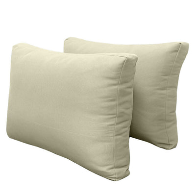 Model-2 FULL SIZE Bolster & Back Pillow Cushion Outdoor SLIP COVER ONLY