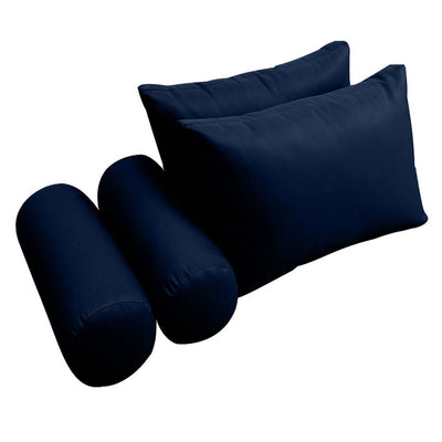 Model-2 FULL SIZE Bolster & Back Pillow Cushion Outdoor SLIP COVER ONLY