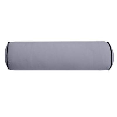 Small Size 23" x 6" Outdoor Bolster Pillow Insert and Cover