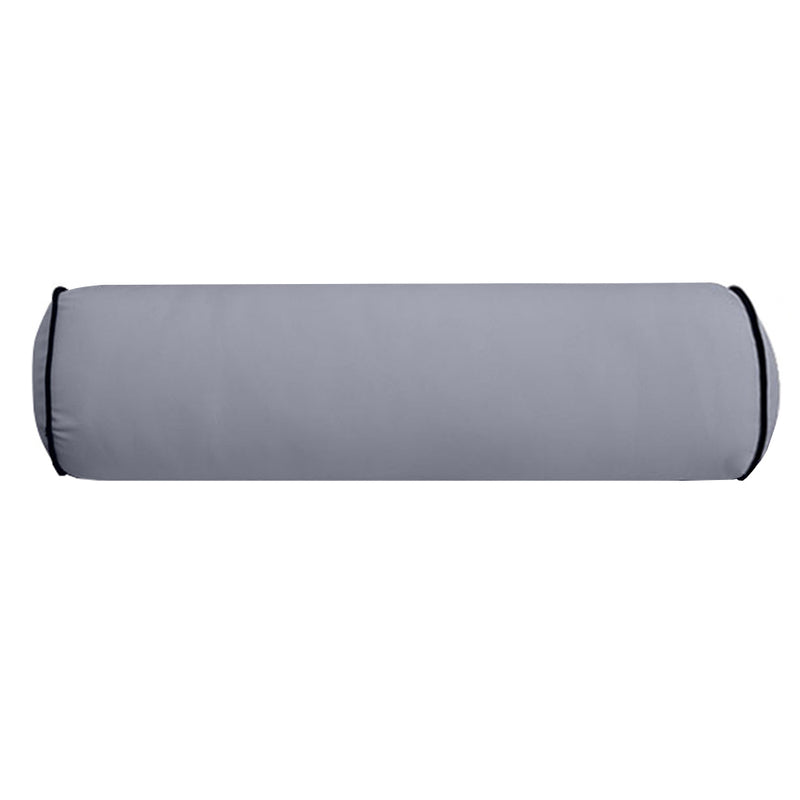 Medium Size 24" x 6" Outdoor Bolster Pillow Insert and Cover