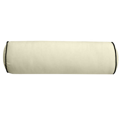 Medium Size 24" x 6" Outdoor Bolster Pillow Insert and Cover