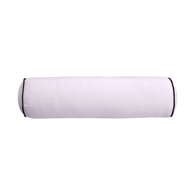 Medium Size 24" x 6" Outdoor Bolster Pillow Insert and Cover