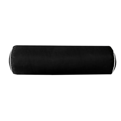 Medium Size 24" x 6" Outdoor Bolster Pillow Insert and Cover