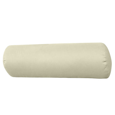 Medium Size 24" x 6" Outdoor Bolster Pillow Insert and Cover