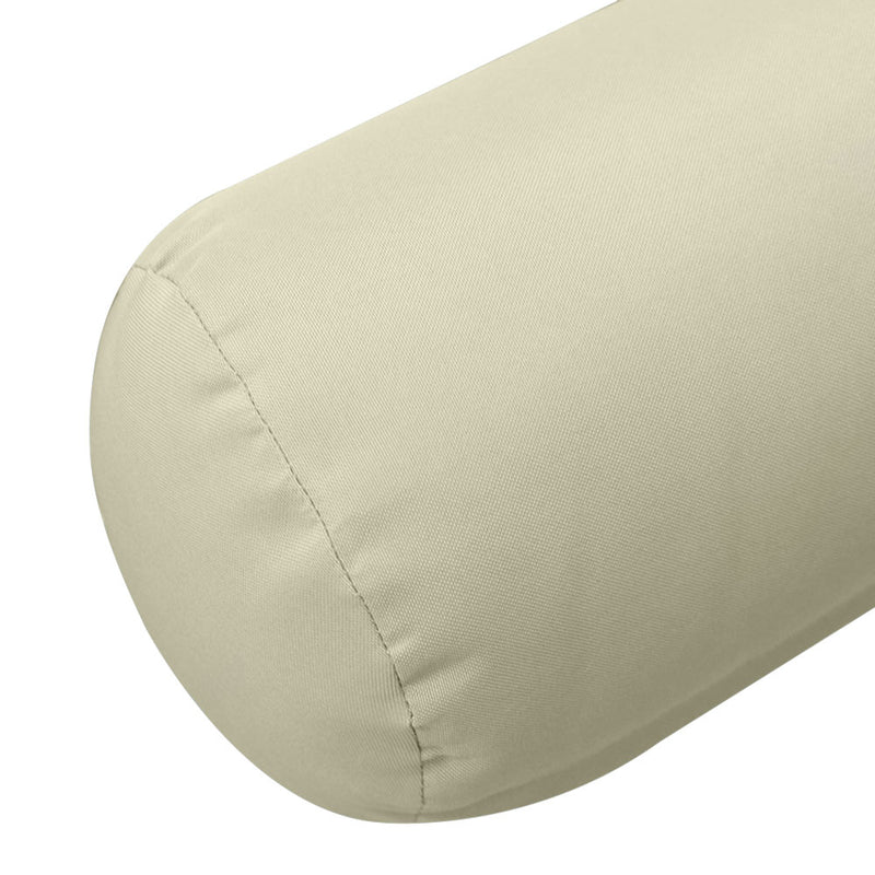 Medium Size 24" x 6" Outdoor Bolster Pillow Insert and Cover