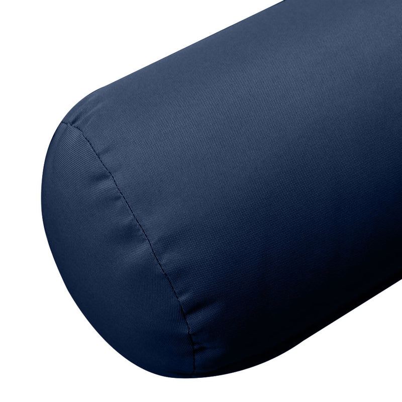 Medium Size 24" x 6" Outdoor Bolster Pillow Insert and Cover