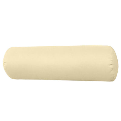 Small Size 23" x 6" Outdoor Bolster Pillow Insert and Cover