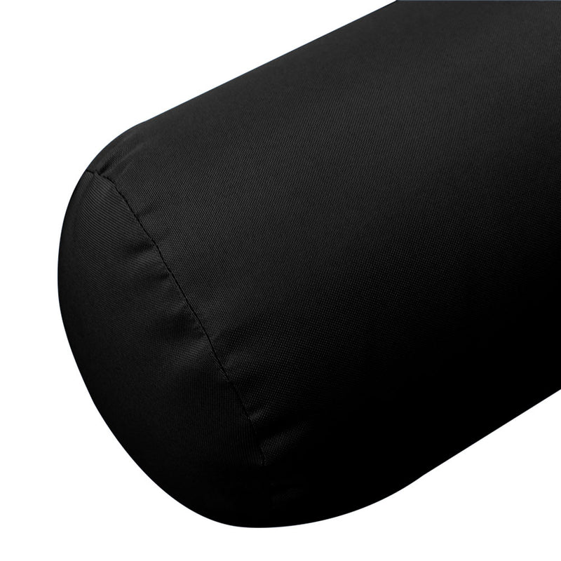 Small Size 23" x 6" Outdoor Bolster Pillow Insert and Cover