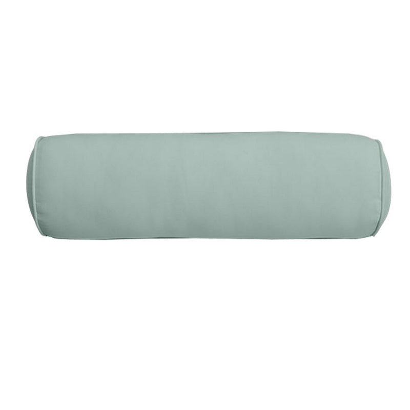 Medium Size 24" x 6" Outdoor Bolster Pillow Insert and Cover