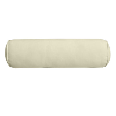 Small Size 23" x 6" Outdoor Bolster Pillow Insert and Cover