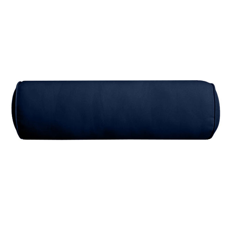 Small Size 23" x 6" Outdoor Bolster Pillow Insert and Cover