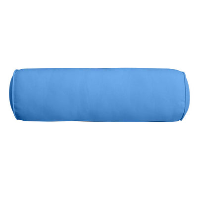 Small Size 23" x 6" Outdoor Bolster Pillow Insert and Cover