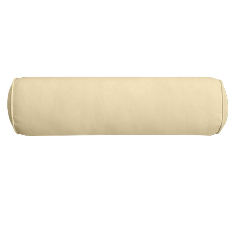 Medium Size 24" x 6" Outdoor Bolster Pillow Insert and Cover