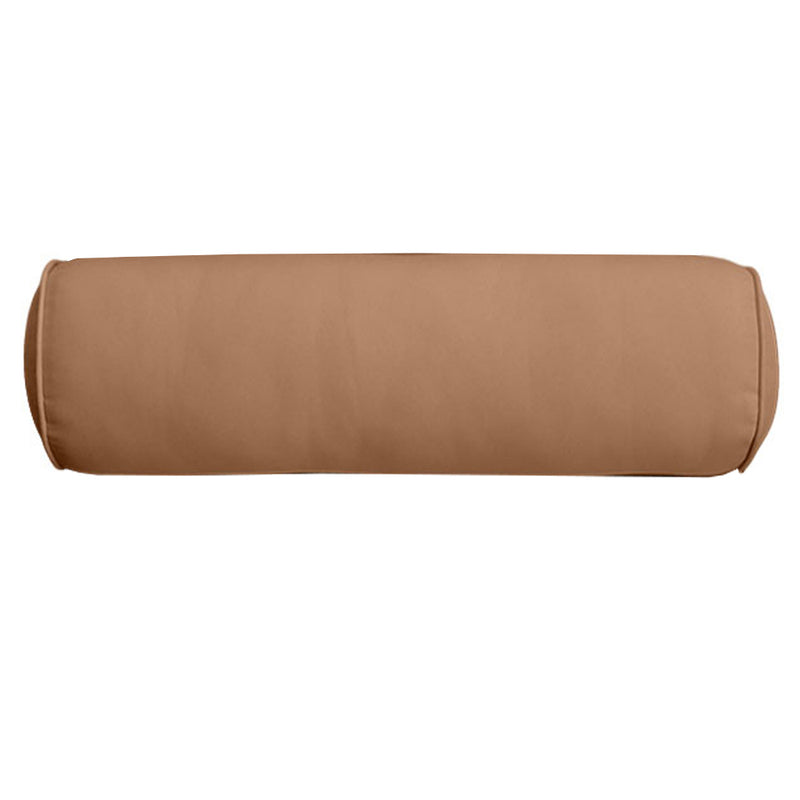 Medium Size 24" x 6" Outdoor Bolster Pillow Insert and Cover