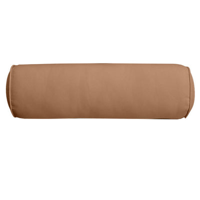 Small Size 23" x 6" Outdoor Bolster Pillow Insert and Cover