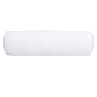 Medium Size 24" x 6" Outdoor Bolster Pillow Insert and Cover