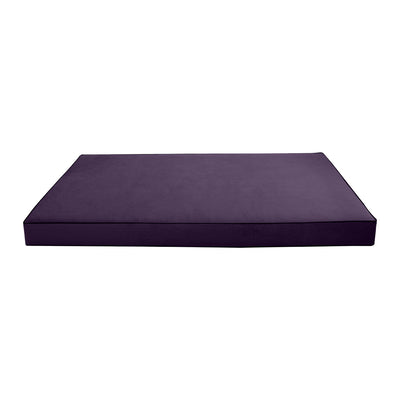 Model V4 - Velvet Indoor Daybed Mattress Bolster Backrest Cushions and Covers |Complete Set|