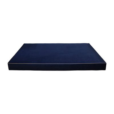 Model V6 - Velvet Indoor Daybed Mattress Bolster Pillow |COVERS ONLY|