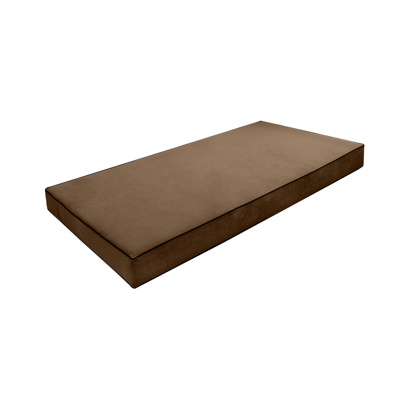 Model V4 - Velvet Indoor Daybed Mattress Bolster Backrest Cushions and Covers |Complete Set|