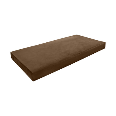 Model V6 - Velvet Indoor Daybed Mattress Bolster Pillow |COVERS ONLY|