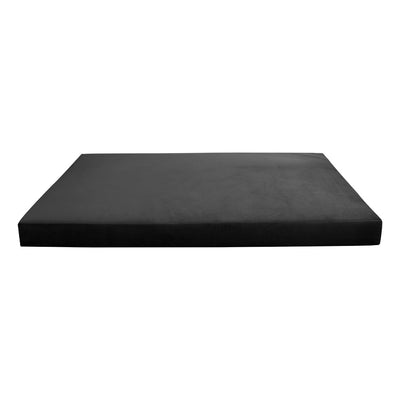 Model V6 - Velvet Indoor Daybed Mattress Bolster Pillow |COVERS ONLY|