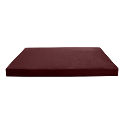 Model V4 - Velvet Indoor Daybed Mattress Bolster Backrest Cushions and Covers |Complete Set|