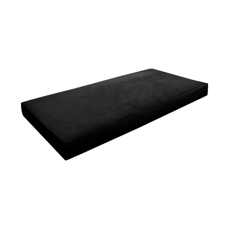 COVER ONLY Twin Knife Edge Trim Velvet Indoor Daybed Mattress Sheet 75"x39"x6" - AD374