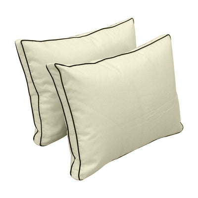 Model-1 FULL SIZE Bolster & Back Pillow Cushion Outdoor SLIP COVER ONLY